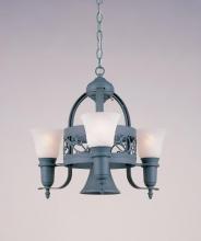 Hi-Lite MFG Co. H-3Y-D-GN20-MARBLE - 4-LIGHT POT RACK CHANDELIER